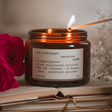 rose + pink pepper large candle