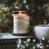 herbal lavender candle