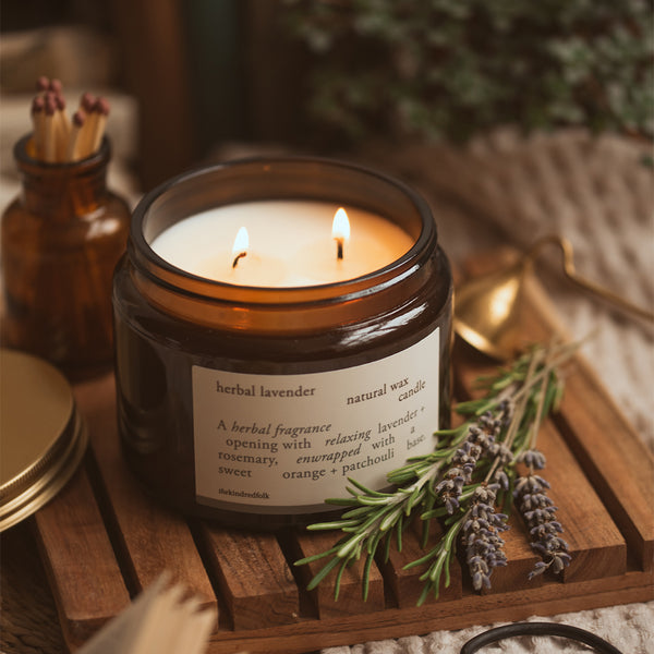 herbal lavender large candle