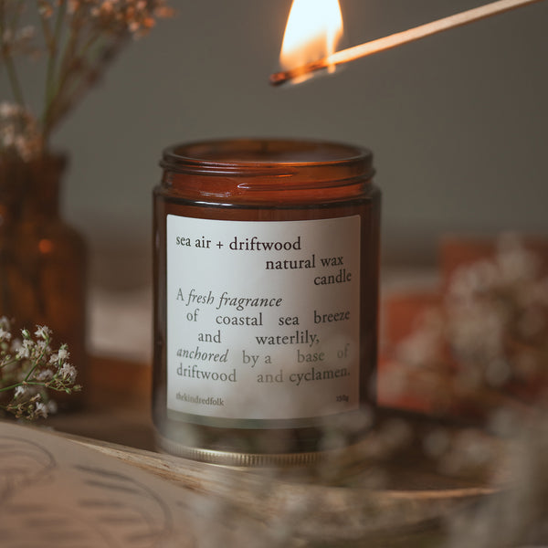 sea air + driftwood candle