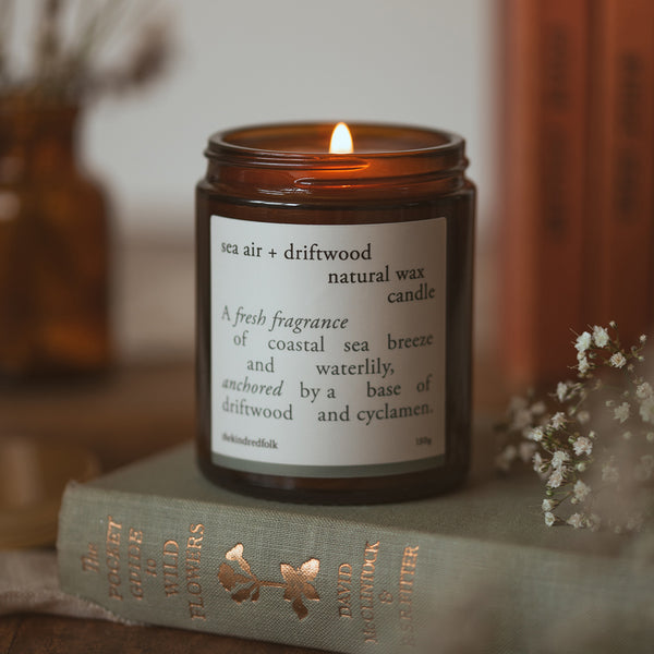 sea air + driftwood candle